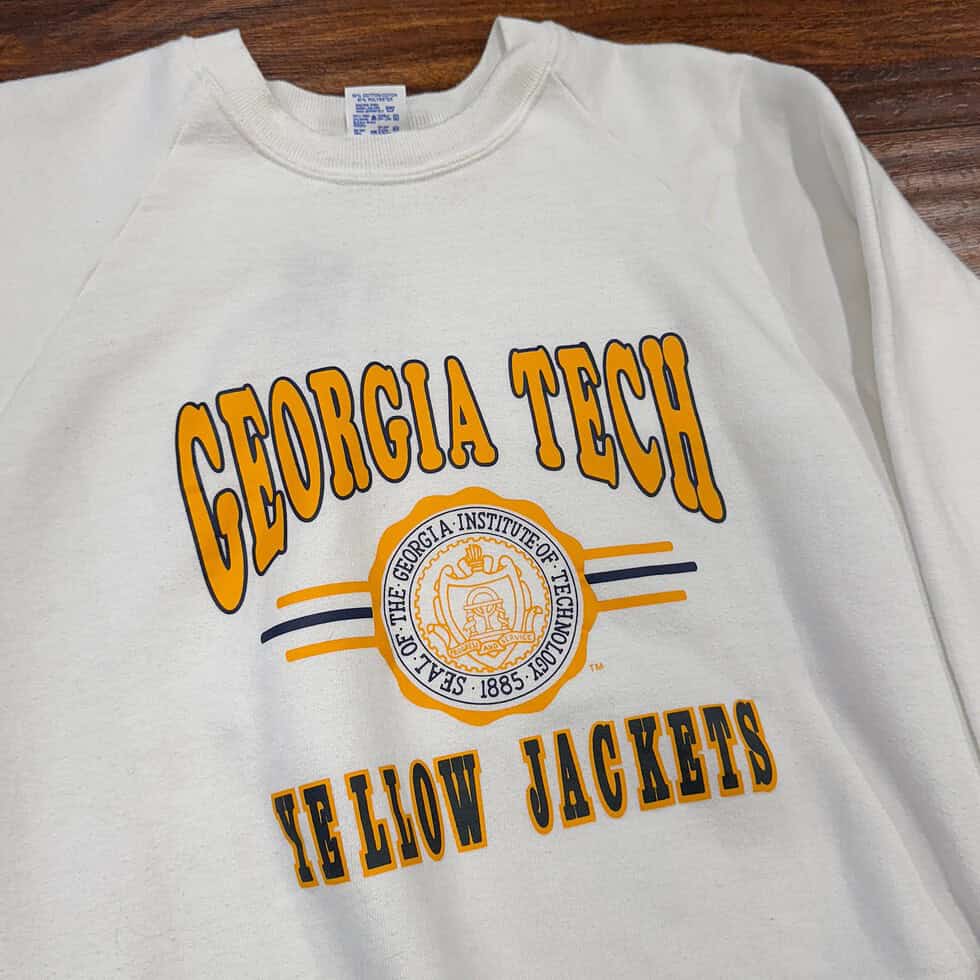Jerzees Georgia Tech Yellow Jackets Crew Sz 2X - Image 2