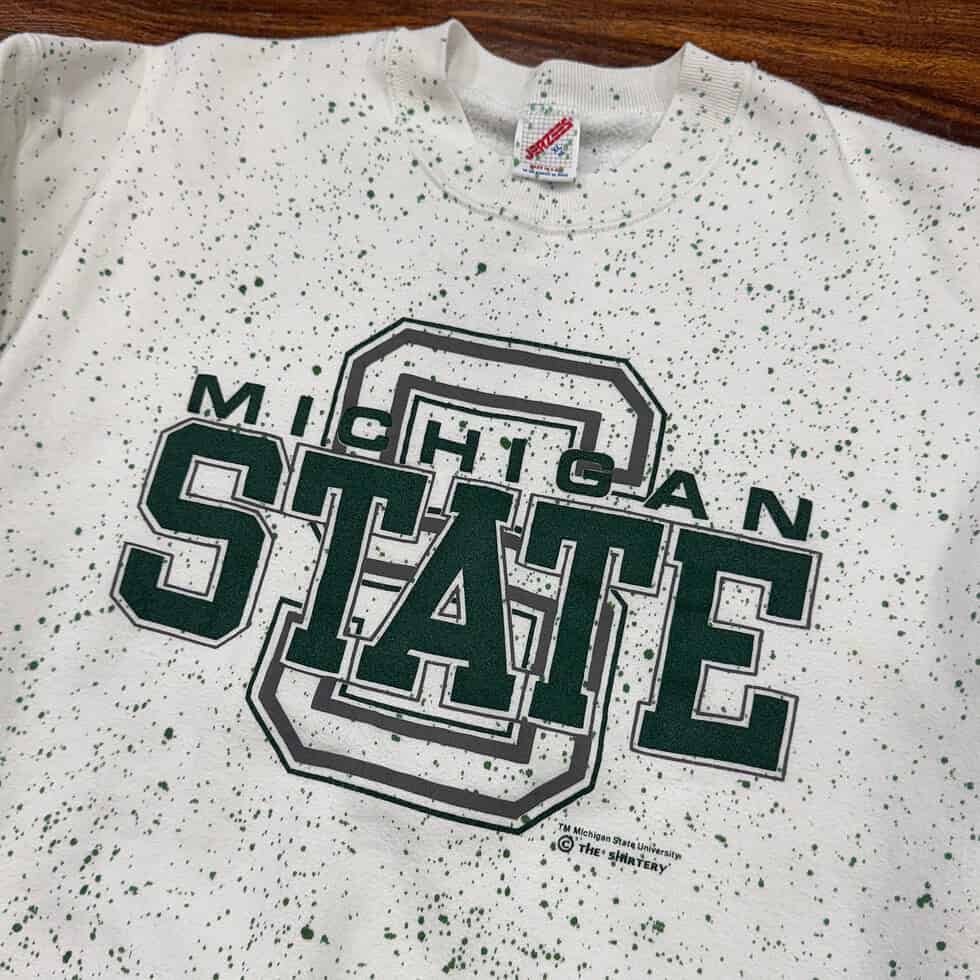 Jerzees 90's Michigan State Crew Sz XL - Image 2