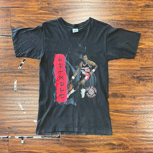 Salem Sportswear 90's Portland Trail Blazers Clyde Drexler Tee Sz M
