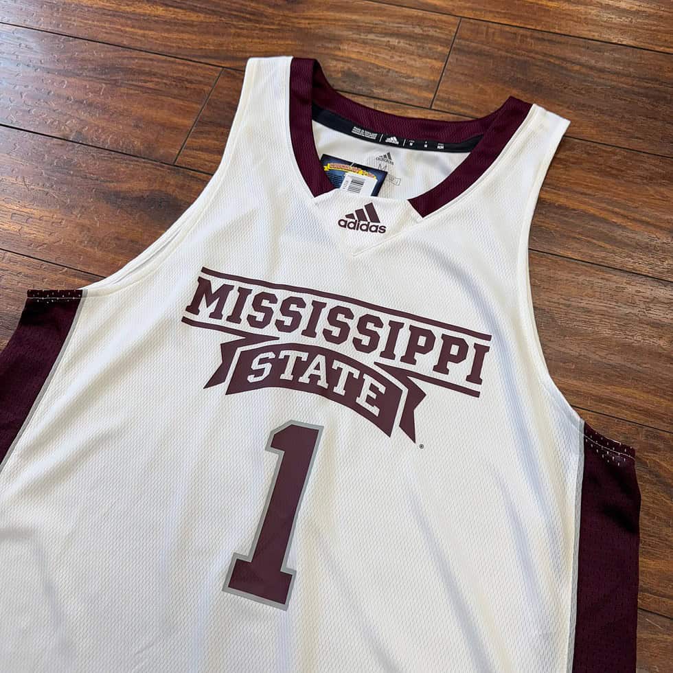 Adidas Mississippi State Team Issued Jersey Sz M - Image 2