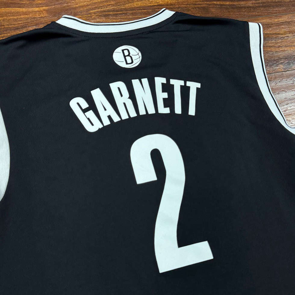 Adidas Brooklyn Nets Kevin Garnett Jersey Sz M - Image 5