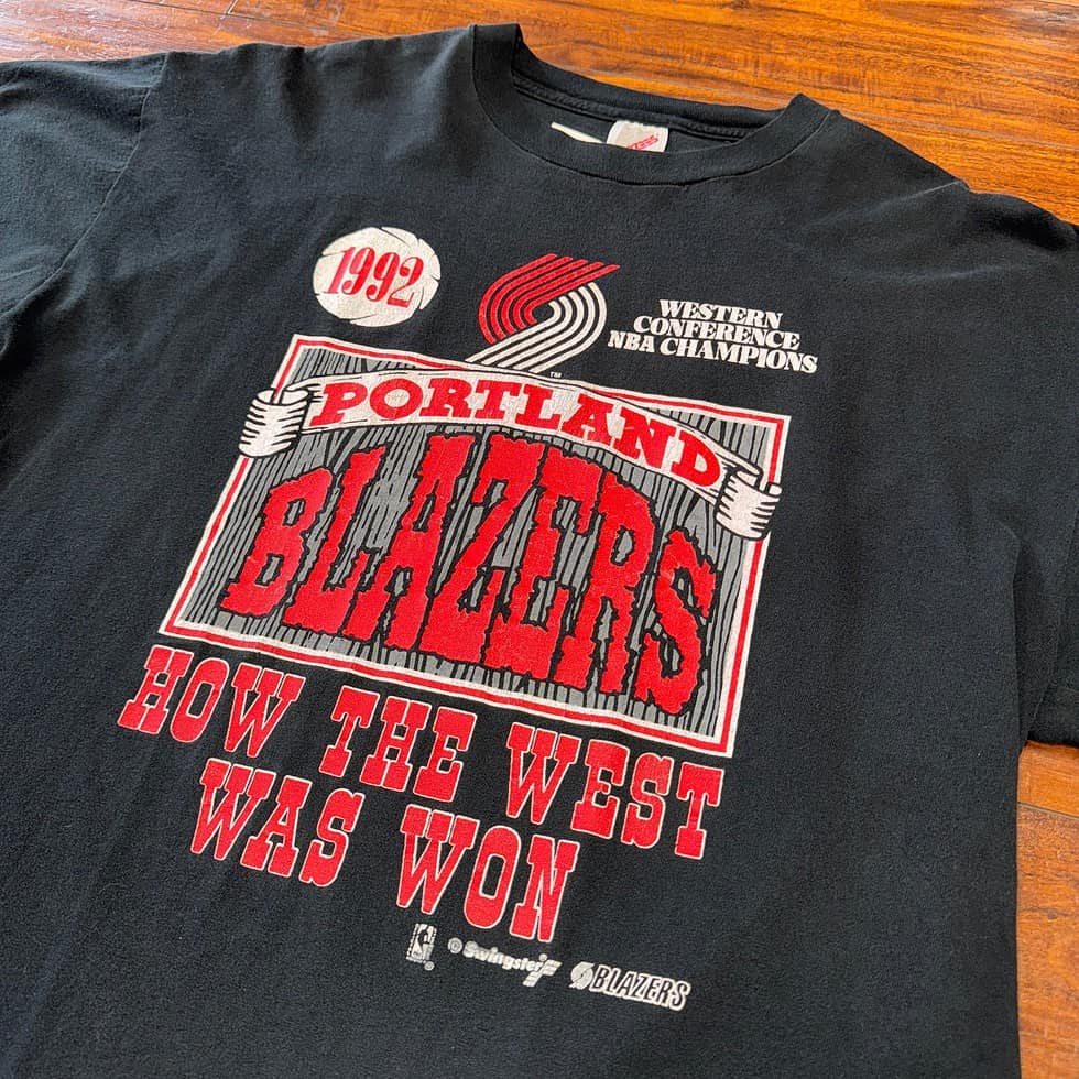 Hanes Portland Trail Blazers Best In The West Tee Sz XL - Image 2