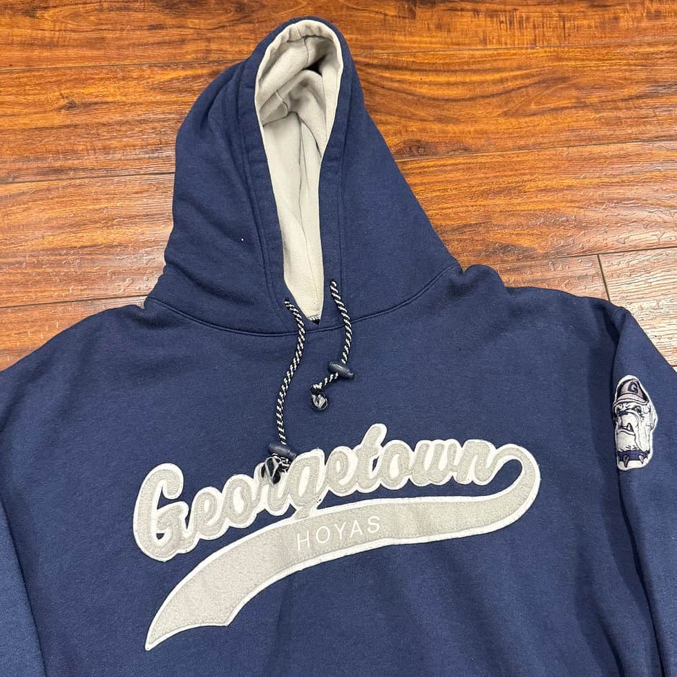 Starter Georgetown Hoyas Hoodie Sz M - Image 2