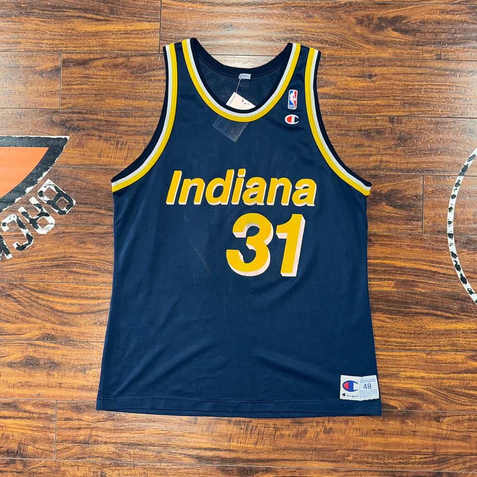 Champion Indiana Pacers Reggie Miller Jersey Sz XL