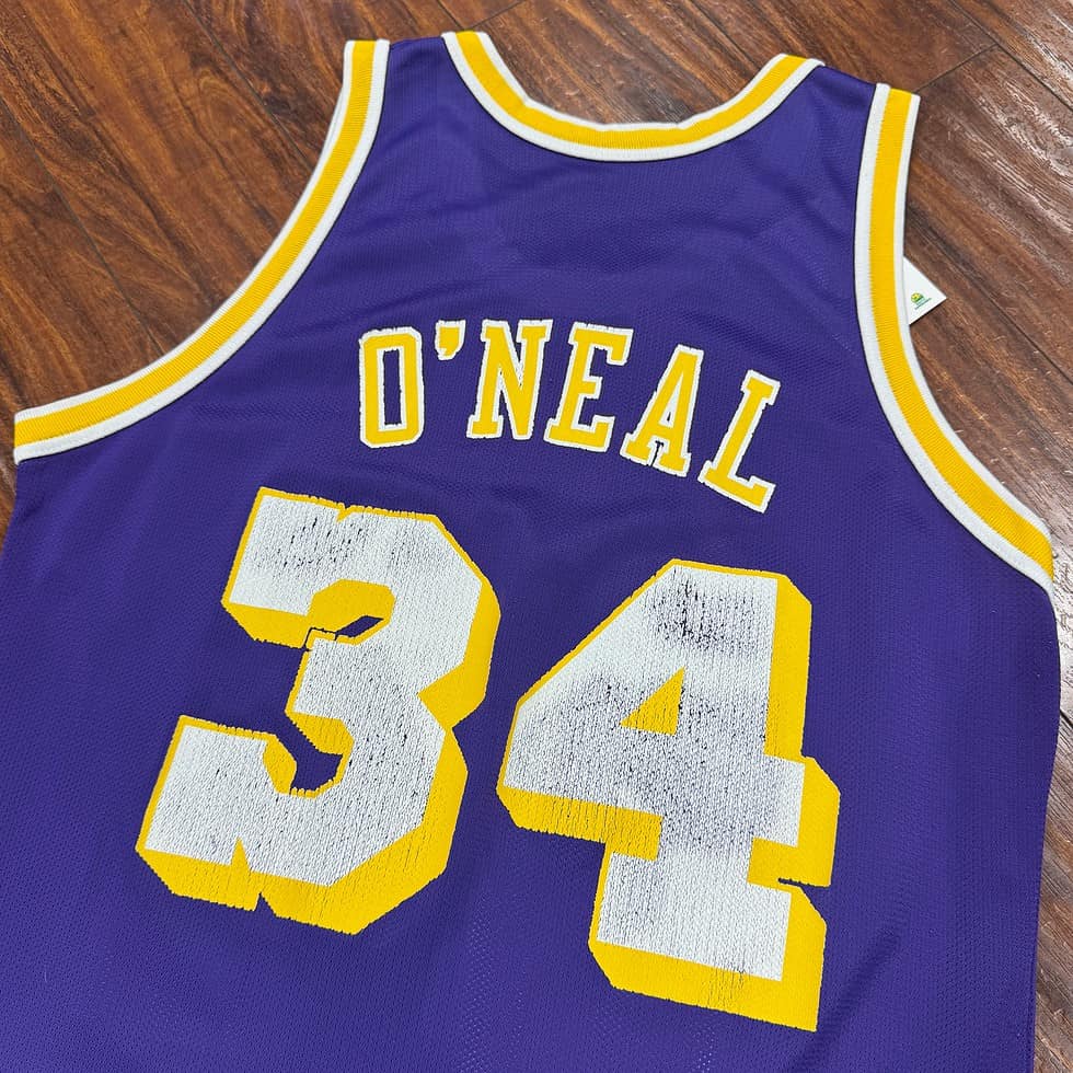 Champion 90’s Lakers Shaq Jersey Sz L - Image 5