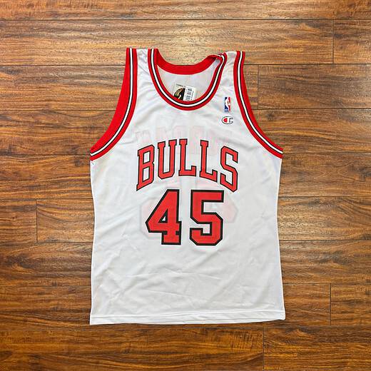 Champion 1995 Bulls 45 Jordan Jersey Sz L