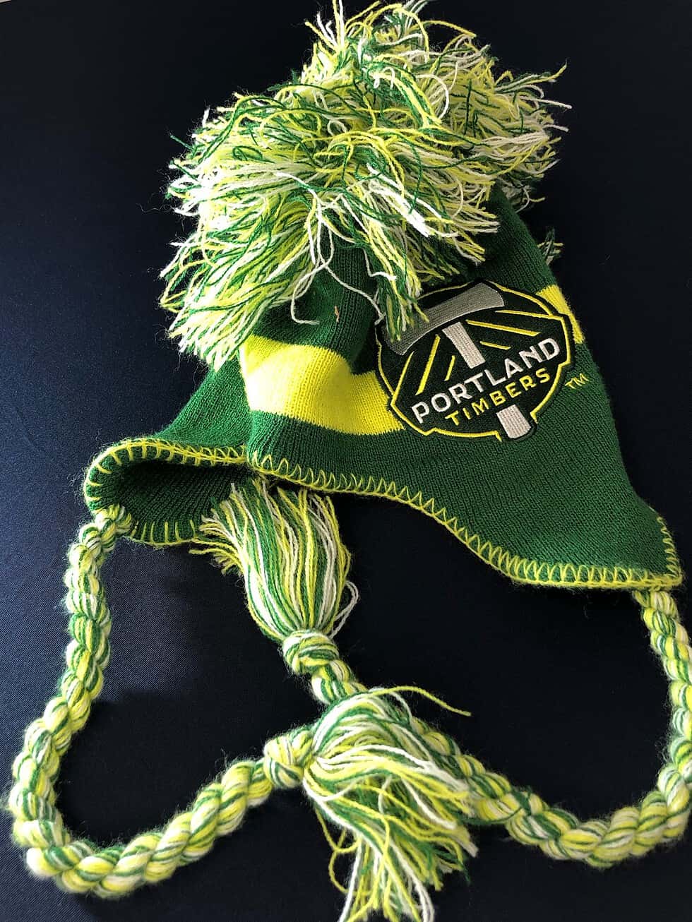 Portland Timbers Peruvian Beanie – Green & Yellow