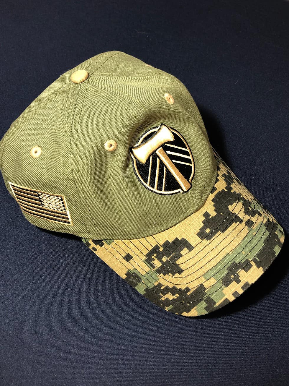 Portland Timbers Camo Brim Military Appreciation Hat