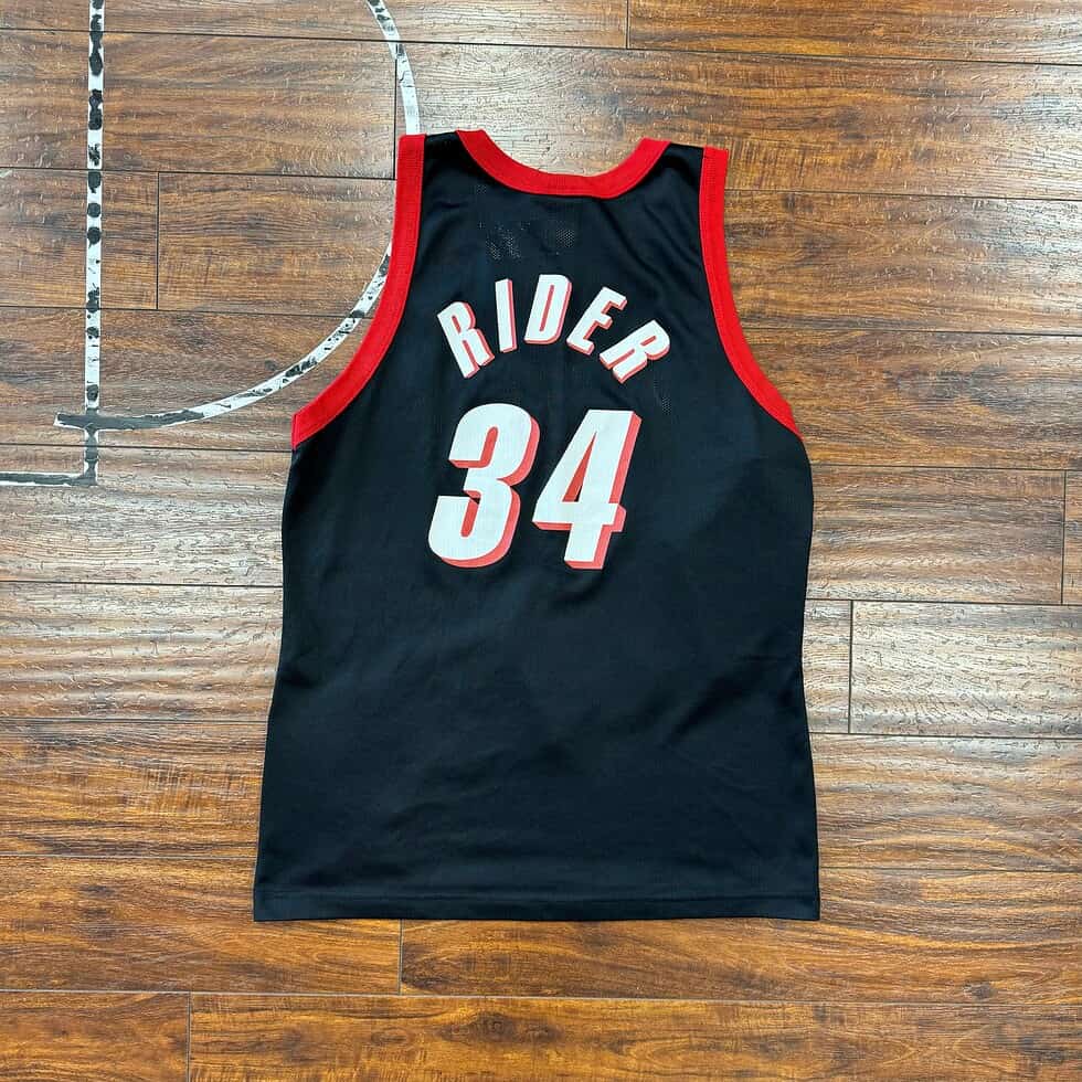 Champion 90’s Blazers JR Rider Jersey Sz M - Image 4