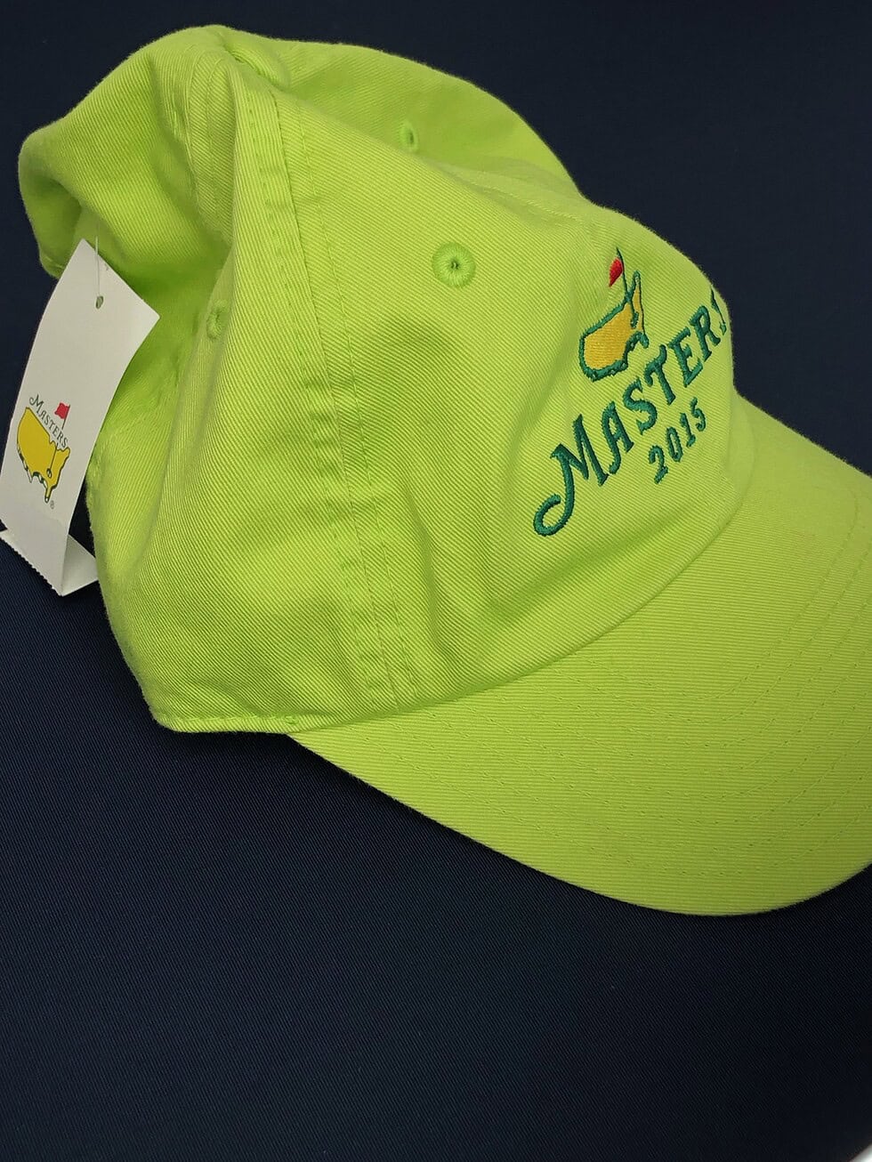 2015 Masters Golf Neon Green Hat NWT - Image 2