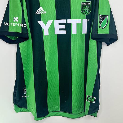 Austin FC Jersey with YETI sponsor logo