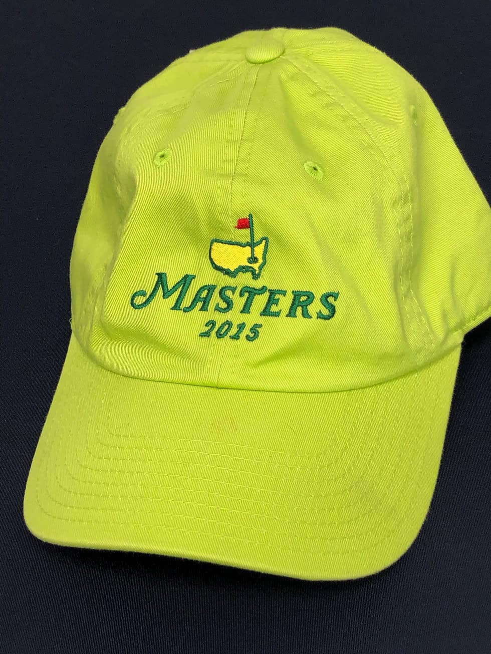 2015 Masters Golf Neon Green Hat NWT