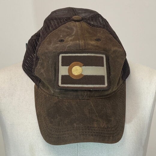 Colorado Flag Weathered Trucker Hat