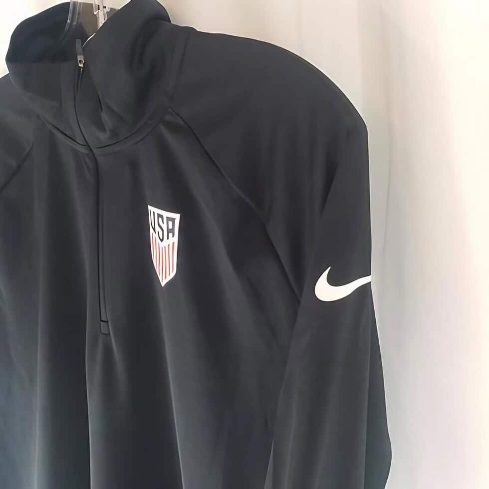 NEW Women’s Nike US Soccer 1/4 Zip Pullover – Black 🇺🇸 - Image 3
