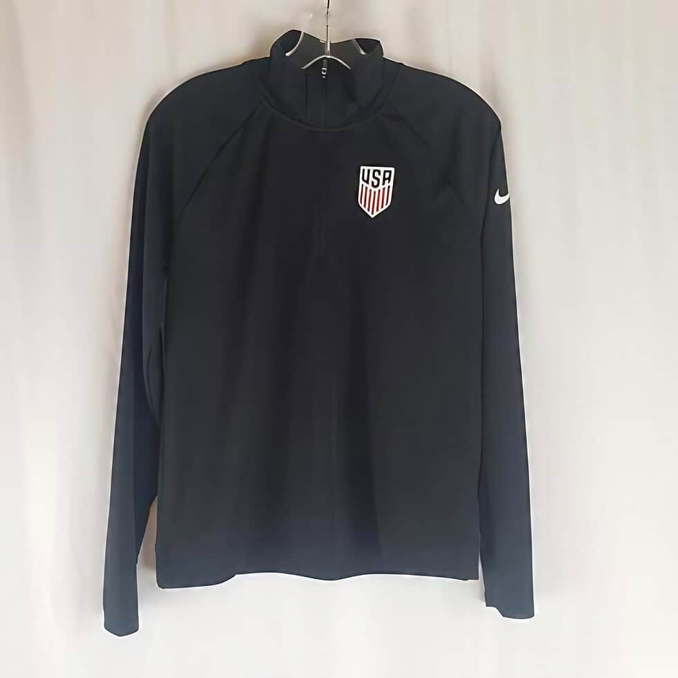 NEW Women’s Nike US Soccer 1/4 Zip Pullover – Black 🇺🇸