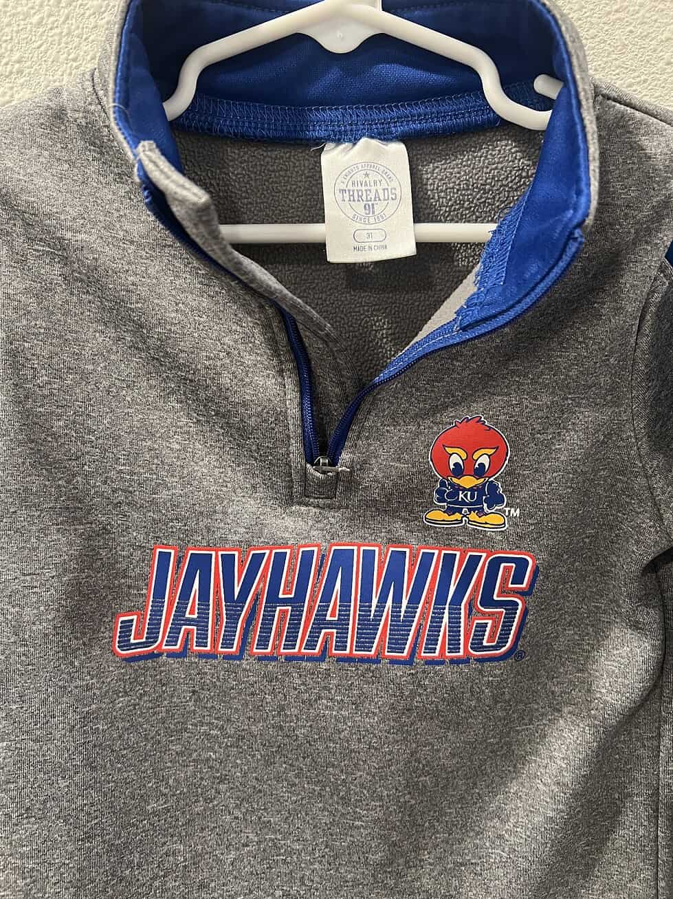 Kansas Jayhawks 3T Quarter-Zip Pullover - Image 2