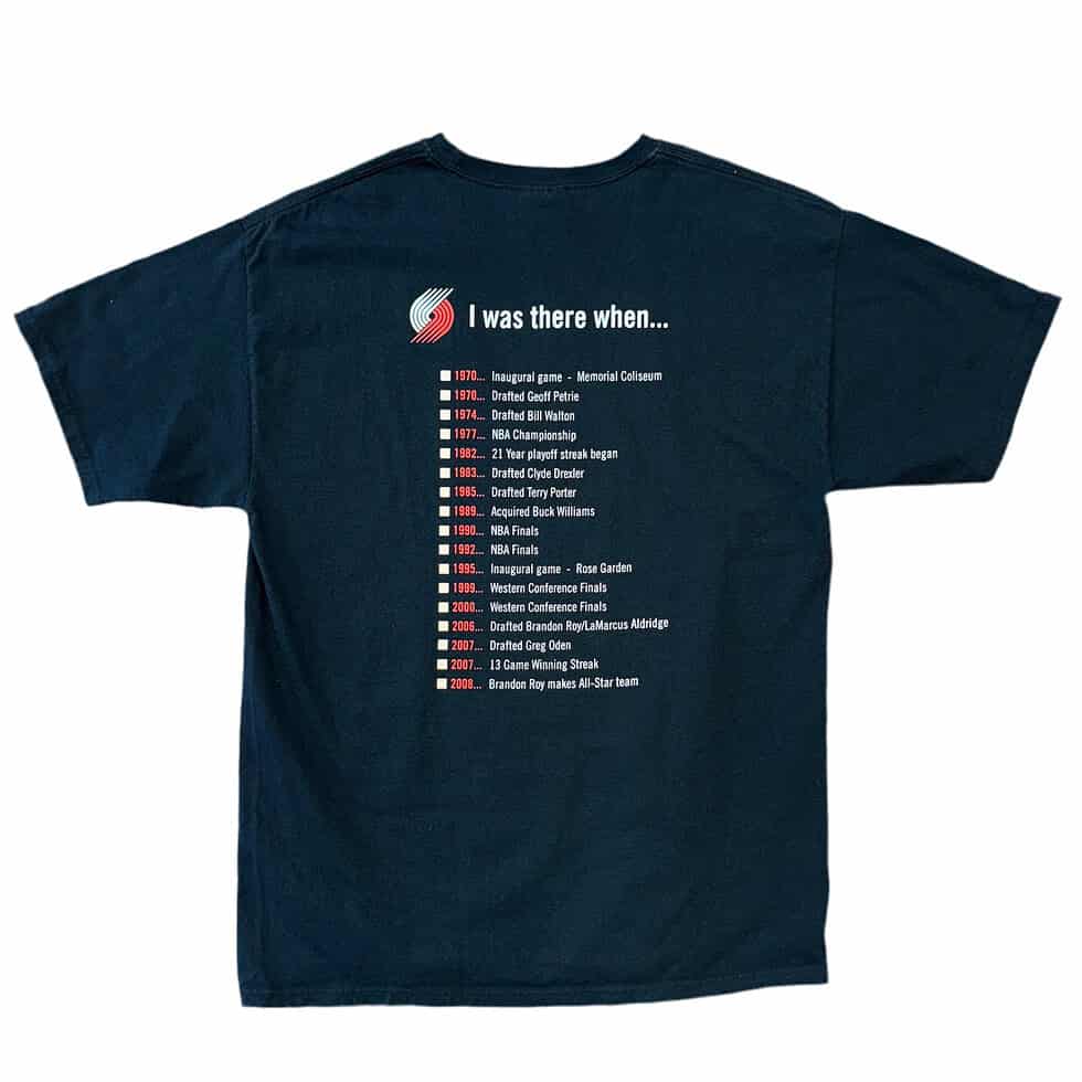 Trail Blazers Season Ticket Holder Tee Sz L - Image 2