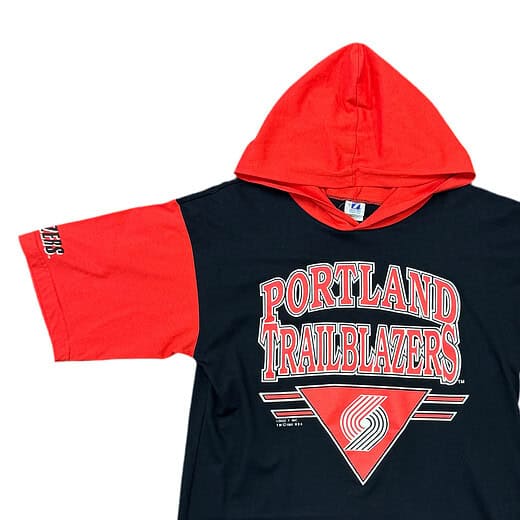 Logo 7 Portland Trail Blazers Hoodie Tee Sz L