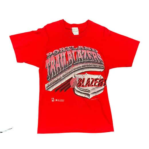 Magic Johnson T Portland Trail Blazers Concrete Tee Sz L