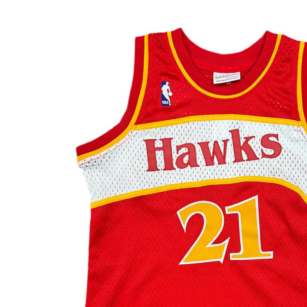 Mitchell & Ness Atlanta Hawks Dominque Wilkins Jersey Sz YL