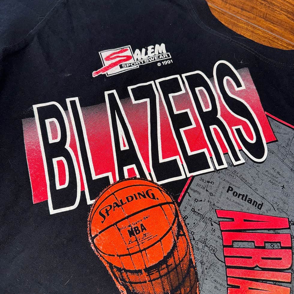 Salem Sportswear Portland Trail Blazers AOP Tee Sz L - Image 5