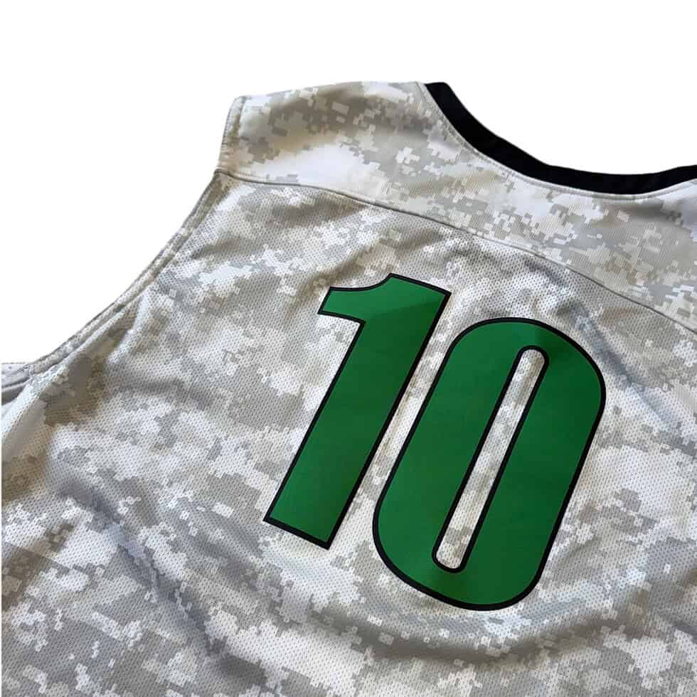 Nike 00’s Dri Fit Fighting Ducks Digital Camo Jersey Sz XL - Image 6