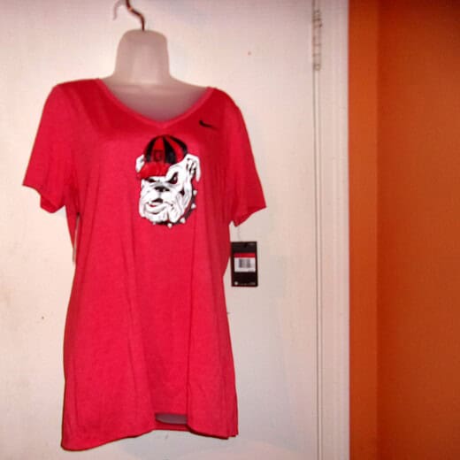 Nike Womens Large Georgia Logo T-Shirt