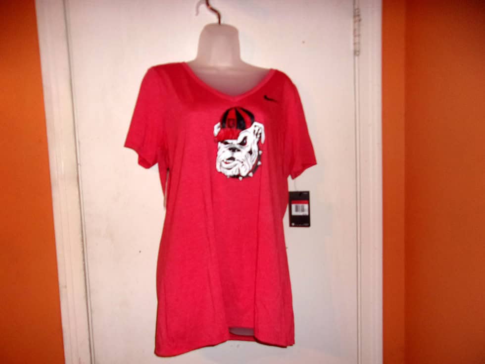 Nike Womens Large Georgia Logo T-Shirt