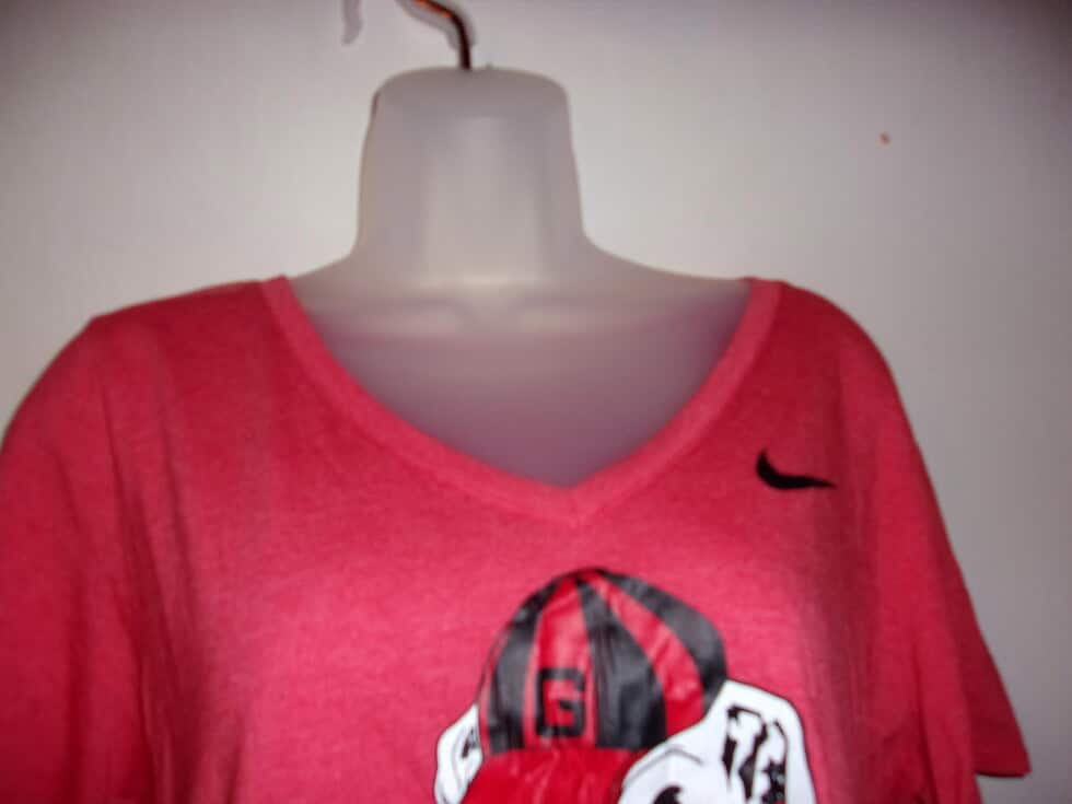 Nike Womens Large Georgia Logo T-Shirt - Image 4