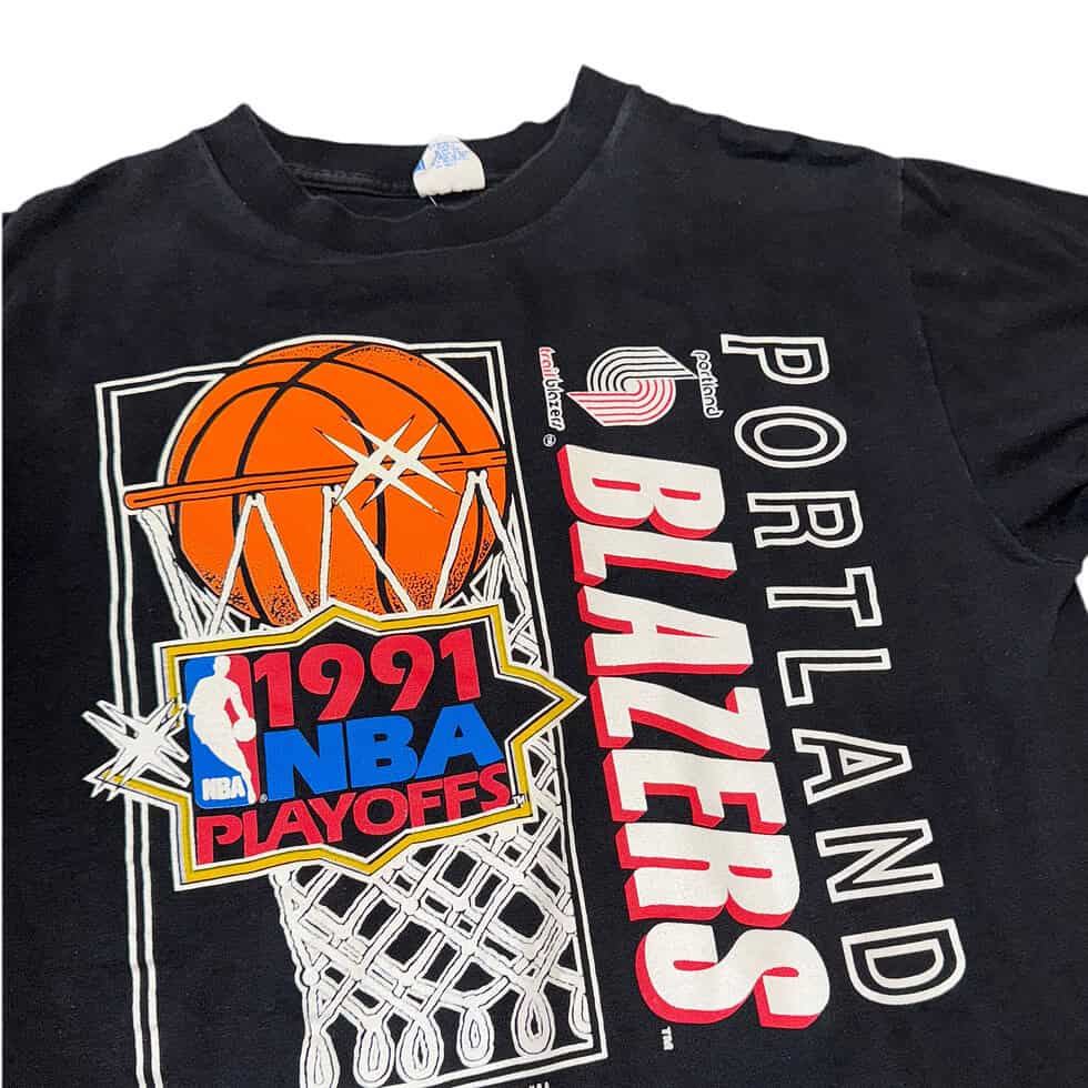Royal 1991 Portland Trail Blazers Playoffs Tee Sz L - Image 2
