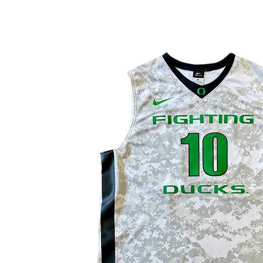 Nike 00’s Dri Fit Fighting Ducks Digital Camo Jersey Sz XL