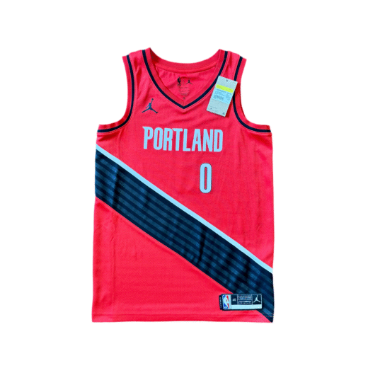Jordan Blazers Damian Lillard Jersey Sz S