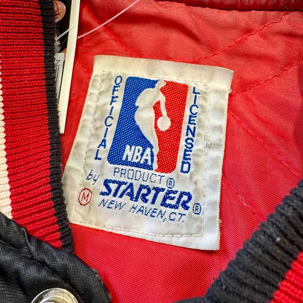 Starter 90's Blazers Satin Jacket Sz M - Image 7