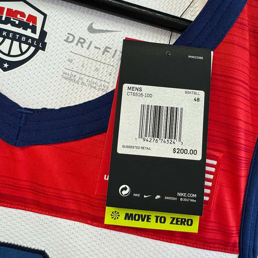 Nike Team USA Basketball Jersey Sz L - Image 5