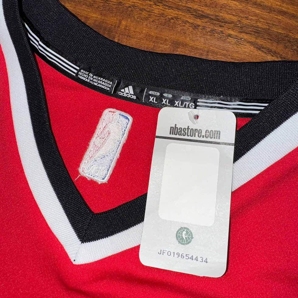 NWT Adidas Signed CJ McCollum Jersey Sz XL - Image 5