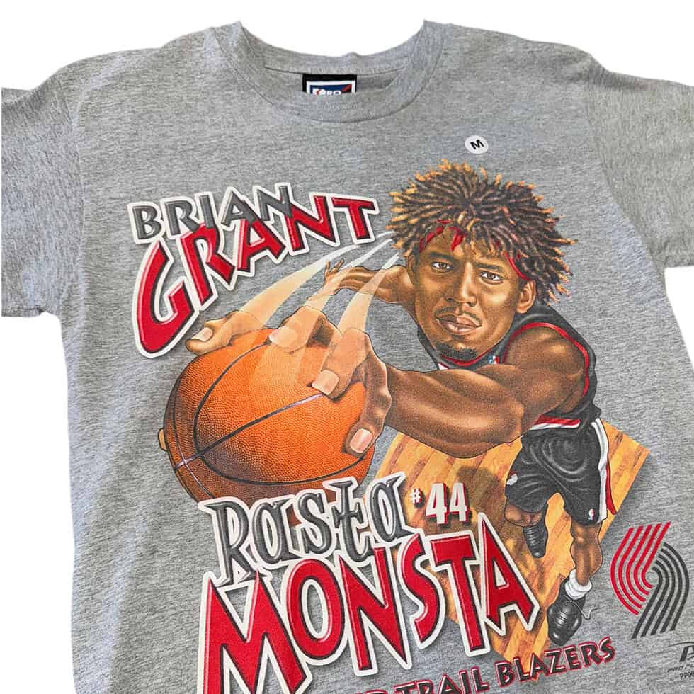 Pro Player Portland Trail Blazers Brian Grant Rasta Monster Tee Sz M - Image 2
