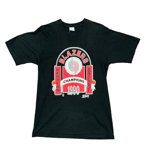 Salem Sportswear 1990 Portland Trail Blazers PinWheel WCC Tee Sz L