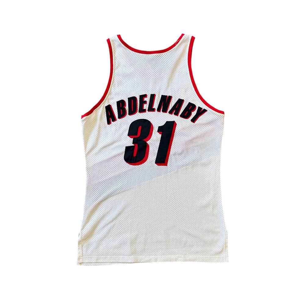 Champion 1991-92 Blazers Game Worn Alaa Abdelnaby Jersey - Image 2