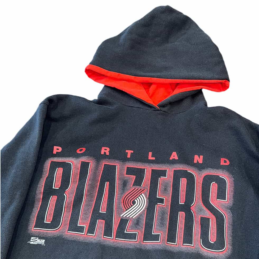 Salem Sportswear Front Row 90's Portland Trail Blazers Hoodie Sz L - Image 2