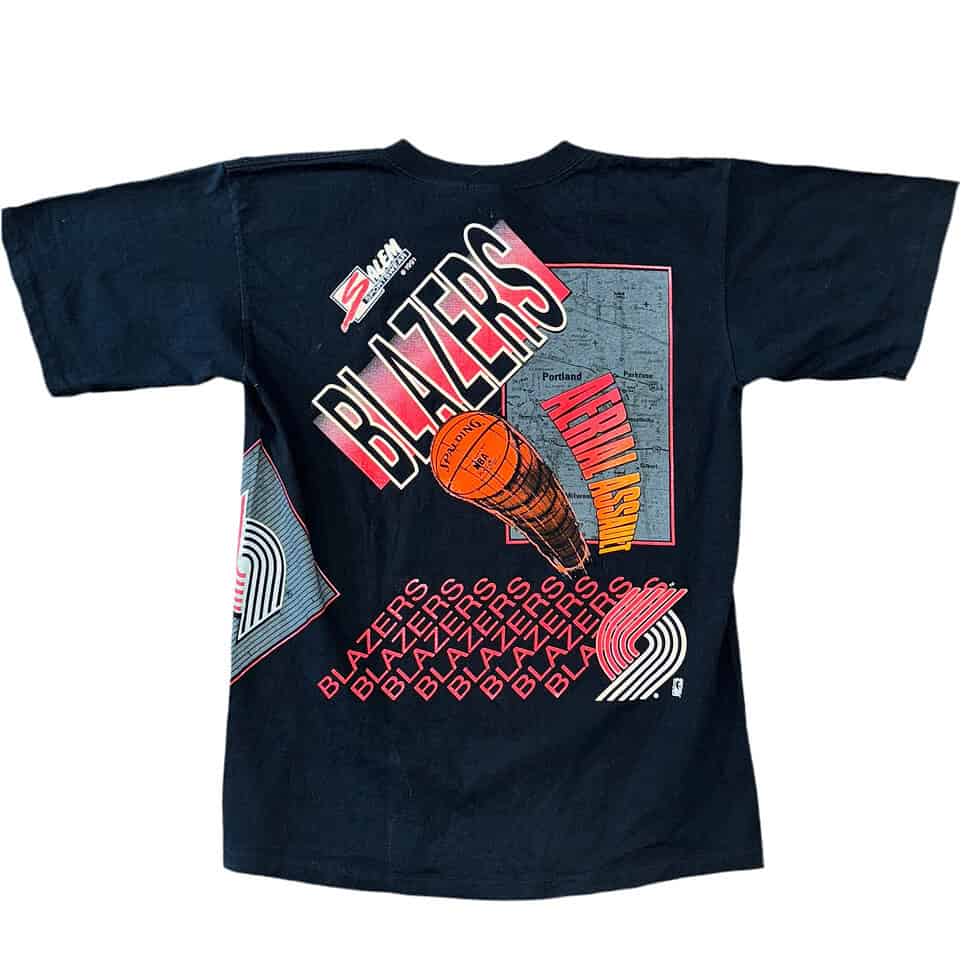 Salem Sportswear Portland Trail Blazers AOP Tee Sz L - Image 2