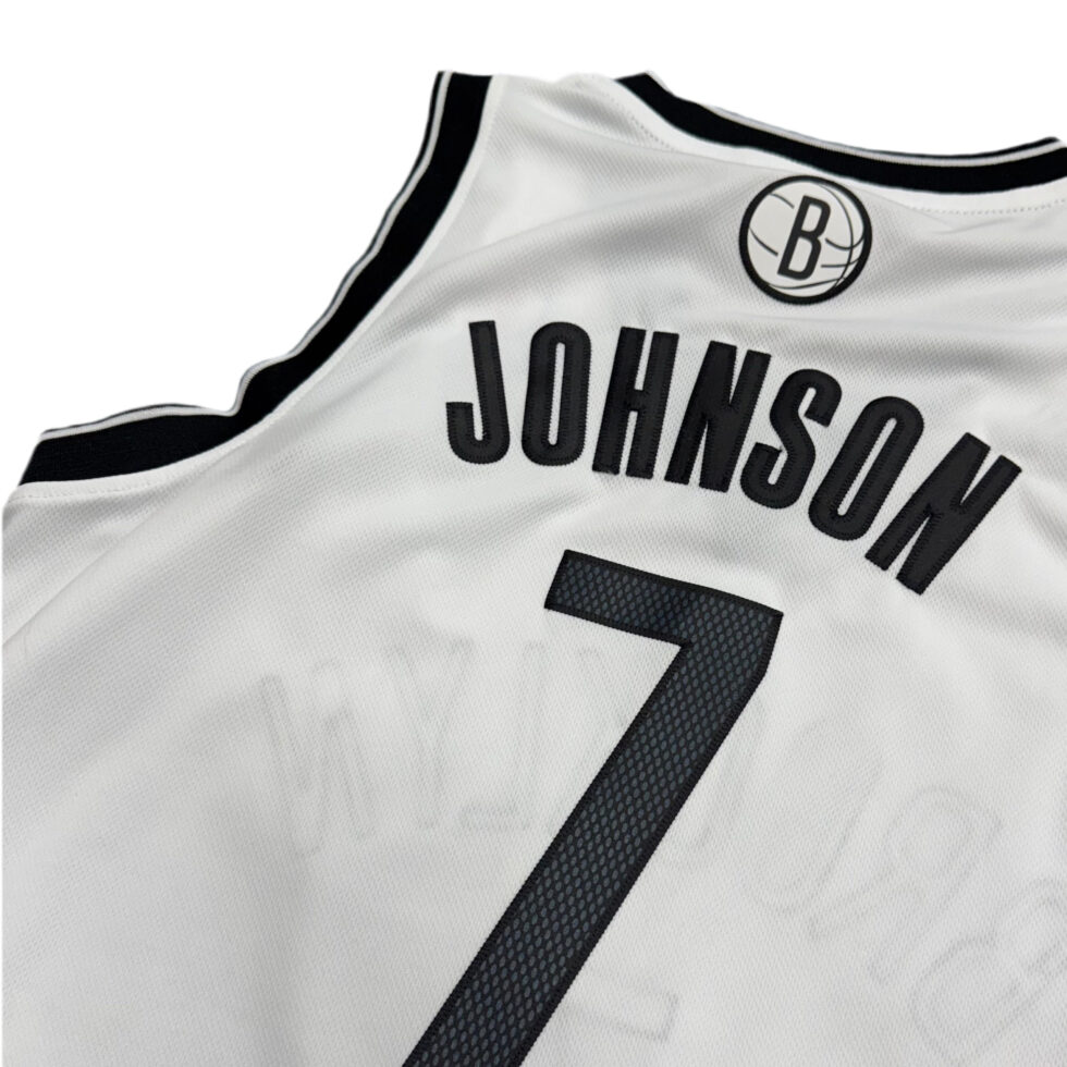 Adidas 2014-15 Brooklyn Nets Joe Johnson Jersey Sz S + 2” - Image 6
