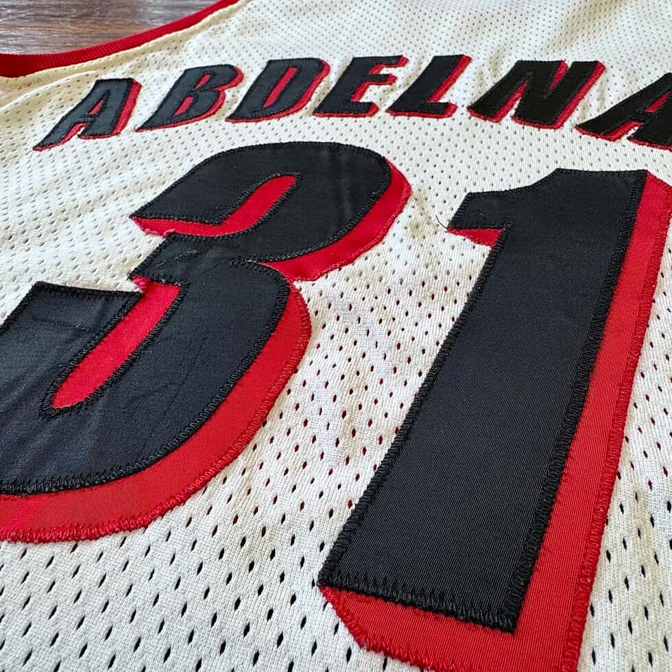 Champion 1991-92 Blazers Game Worn Alaa Abdelnaby Jersey - Image 9