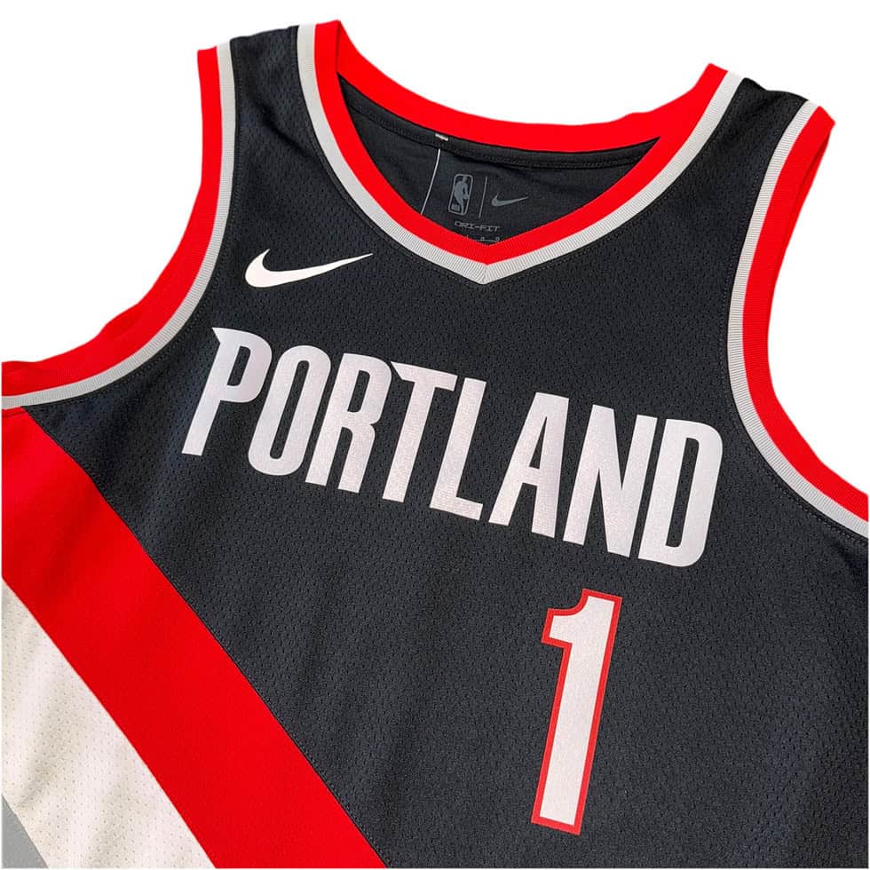 NWOT Signed Portland Trail Blazers Ant Simons Jersey Sz L - Image 5