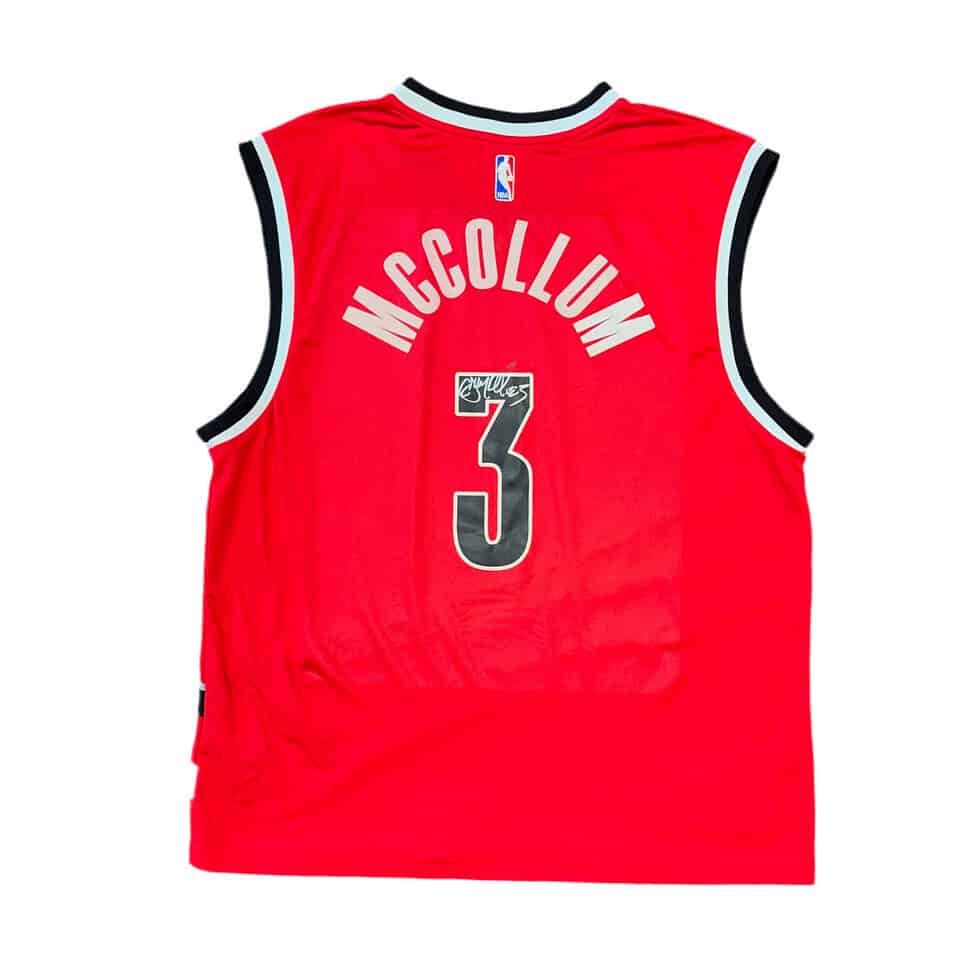 NWT Adidas Signed CJ McCollum Jersey Sz XL - Image 2