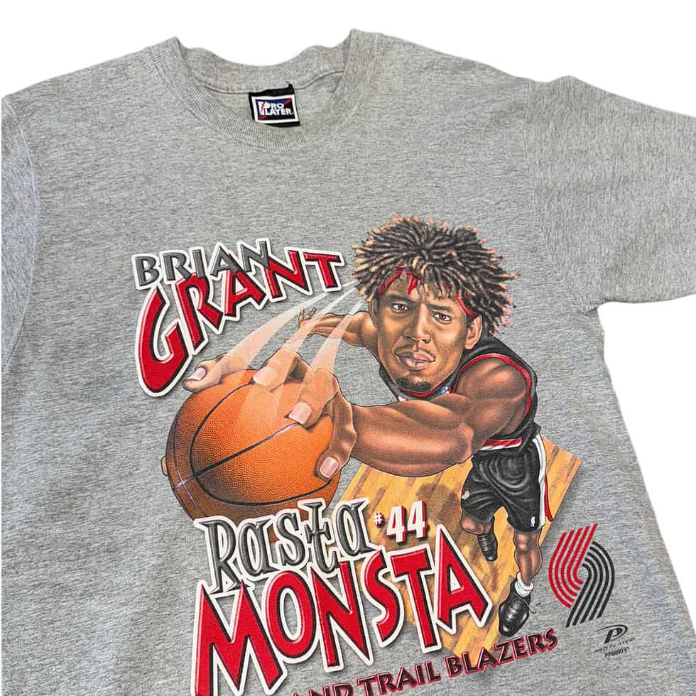 Pro Player Brian Grant Portland Trail Blazers Big Head Tee Sz M - Image 2