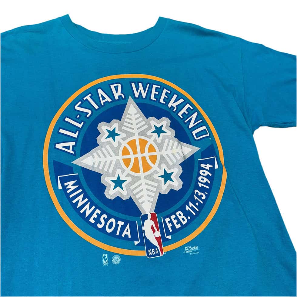 Salem Sportswesr 1994 Minnesota NBA All Star Tee Sz L - Image 3