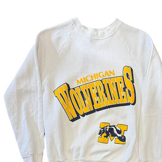 Screen Stars Michigan Wolverines Crew Sz YXL