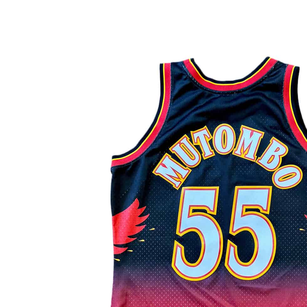 Mitchell & Ness Hawks Mutombo Jersey Sz L - Image 2