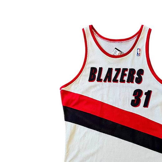 Champion 1991-92 Blazers Game Worn Alaa Abdelnaby Jersey