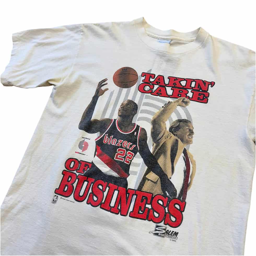 Salem Sportswear Blazers 1999 Takin' Care of Business Tee Sz L - Image 3
